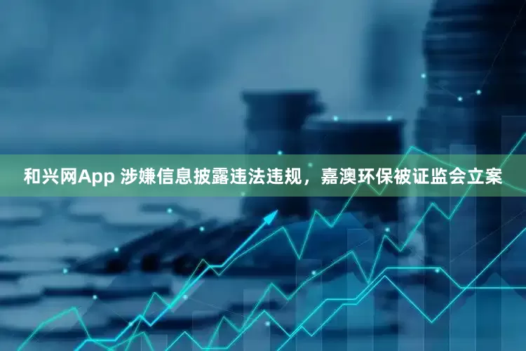 和兴网App 涉嫌信息披露违法违规，嘉澳环保被证监会立案